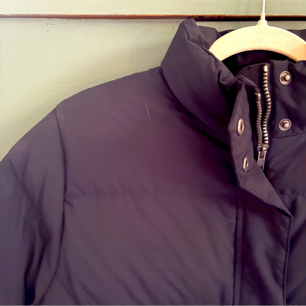 Navy Blue LL Bean Down Puffer Jacket